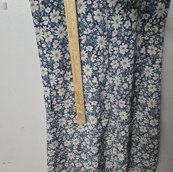 Vtg 90s JR BENTLEY Floral Midi Maxi Dress Sz 9/10 Cottagecore Prairie Homestead - Picture 12 of 12